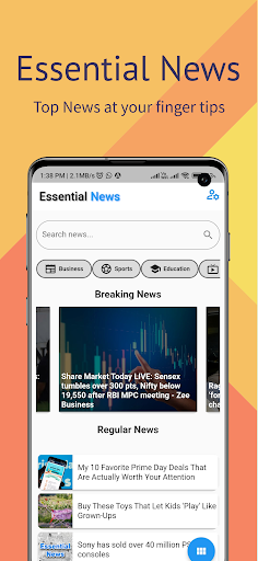 Essential News Screen 2