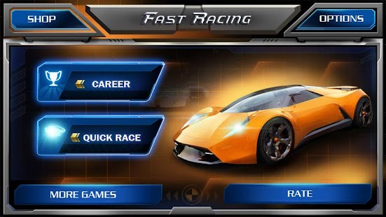 Carrera rápida 3D -Fast Racing Screenshot