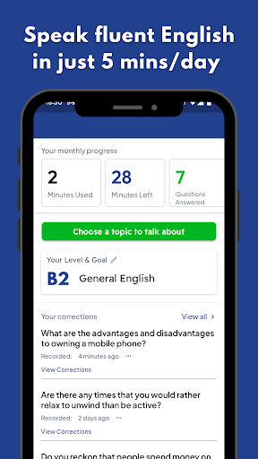 Android application 5-Minute English: Speak better screenshort