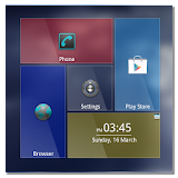 Glass theme for SquareHome icon