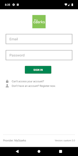 Screenshot of MyOzarks
