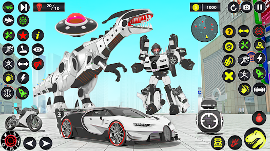 Dino Robot Car Transform Games – Apps no Google Play