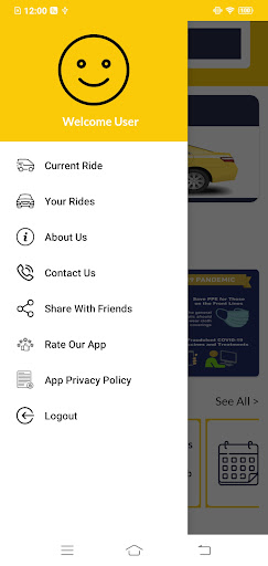 Android application PIS Cab screenshort