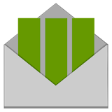 Budget with envelopes icon