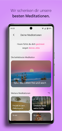 Screenshot of homodea Meditation