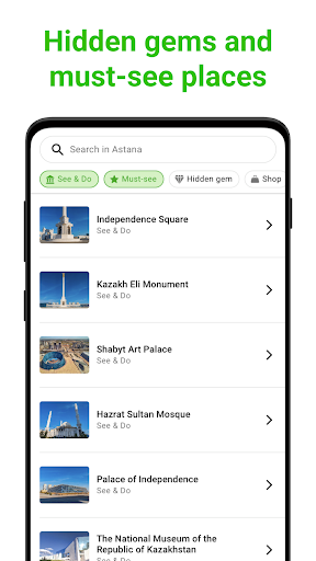 Astana Tour Guide:SmartGuide Screen 3