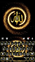 screenshot of Golden Allah Keyboard Theme
