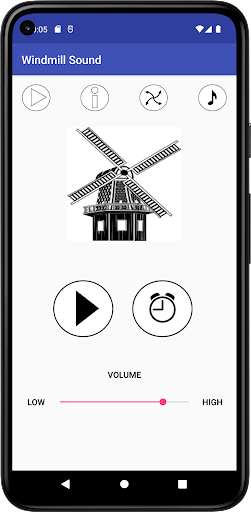 Android application Windmill Sound screenshort