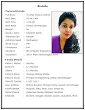 Girl marriage biodata sample