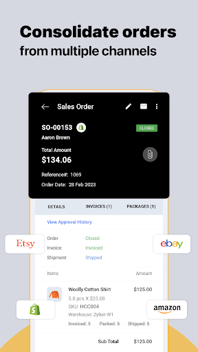 Screenshot of Inventory Management App -Zoho