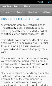 Captura de Pantalla 24 Entrepreneur Business Ideas -  android