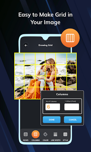 Grid : Photo Editing & Drawing Screen 2