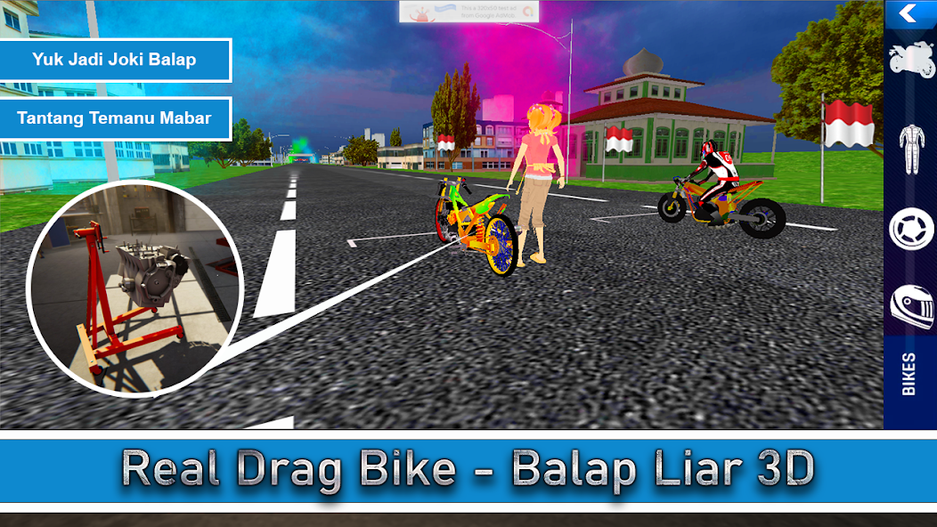 Real Drag Bike - Balap Liar 3D MOD APK v1.4 (Unlocked) - Jojoy
