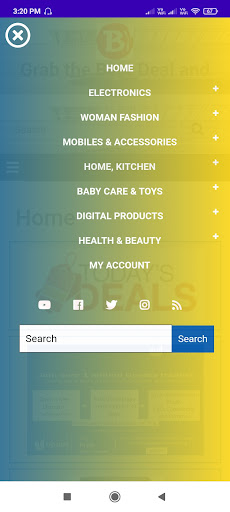 Android application Byzone screenshort