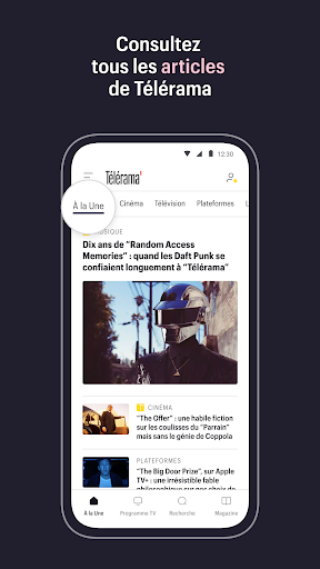 Télérama : culture, tv, cinéma Screen 3