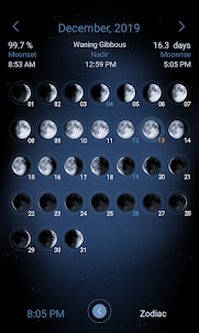 Deluxe Moon - Moon Calendar, Phases and more!