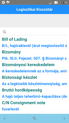 Logisztikai Kisszótár Screen 2