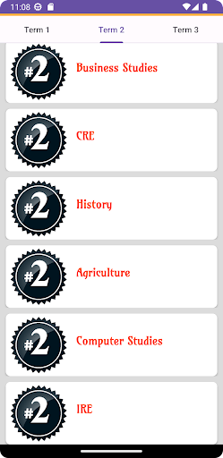Form 2 Revision Exams Screen 3