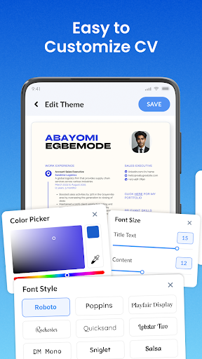 Resume Builder - CV Maker App Screen 3