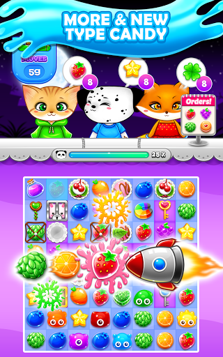 Candy Sweet Fruits Blast  - Match 3 Game 2020 1.1.8 screenshots 3