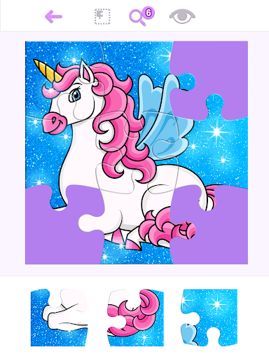 Unicorn Glitter Jigsaw Puzzles