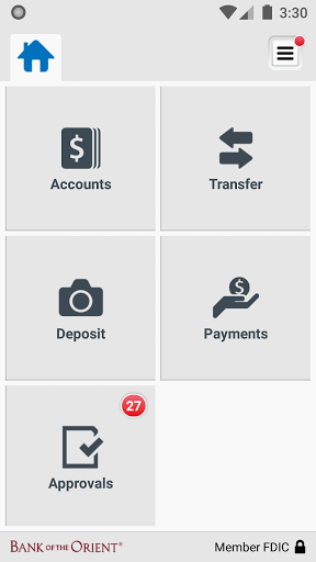 Bank Orient Business Mobile Screen 3
