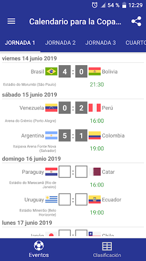 Vista previa de la aplicación