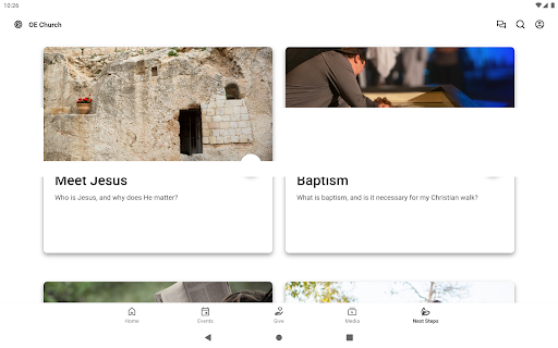 Screenshot of OE Church
