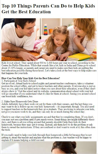 Child Education Guide Screen 2