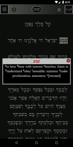 FlashE Hebrew: SE (demo) Screen 3