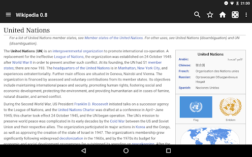 Kiwix, Wikipedia offline 3.4.3 Screenshots 9
