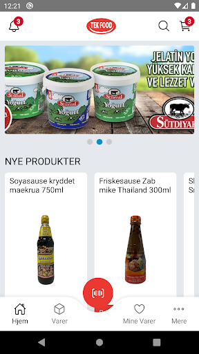 Android application Tek Food screenshort