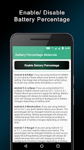 Battery Percentage Motorola Unknown