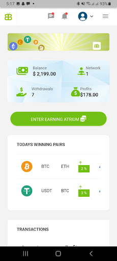 Android application Brimobit AI: Earn every hour screenshort