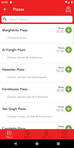 Pino Pizza Screen 3
