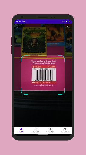 Android application Quick QR & Barcode Scanner screenshort