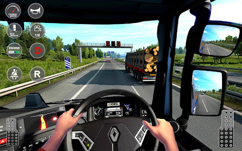 Captura 3 euro camión conduciendo juegos android