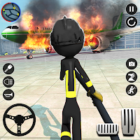 Stickman City Firefighter: 911 Emergency Simulator