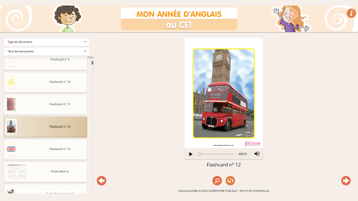 Mon année danglais au CE1 Screen 3