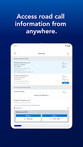Screenshot of Penske Service