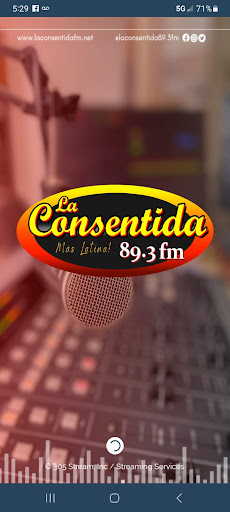 Android application La Consentida 89.3 fm screenshort