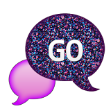 GO SMS - Dark Glitter Clouds icon