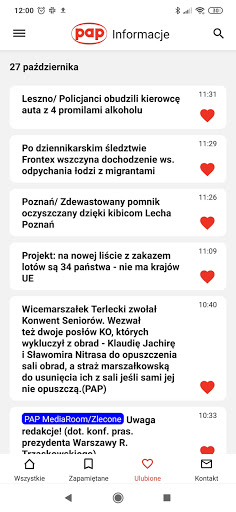 PAP Informacje Screen 3