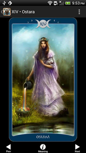 Screenshot of Book of Shadows Tarot As Above