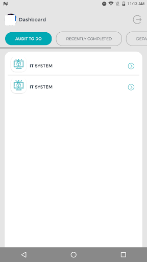 MU Audit App Screen 2