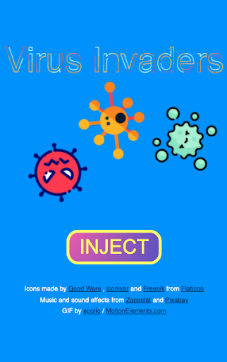 Android application Virus Invaders screenshort
