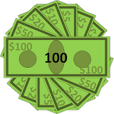 Cashing Cash  -  Tap the Dollar icon