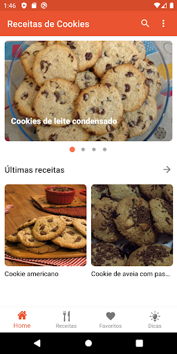 Android application Receitas de Cookies (MARAVILHO screenshort