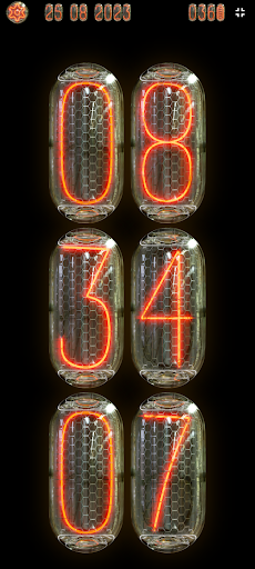 Android application Capsule Nixie Digital Clock screenshort