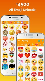 Big Emoji, large emojis, stickers for WhatsApp Screenshot